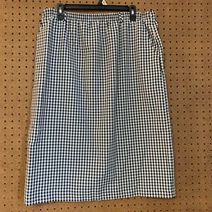 Vintage Gingham Midi Skirt Cricket Lane Black & White Check Country Western 16
